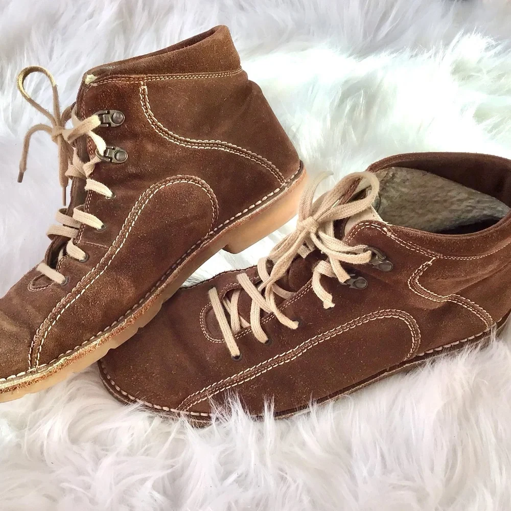 Josef Seibel Brown Suede Chukka Boots Cozy Lined Ankle Boots